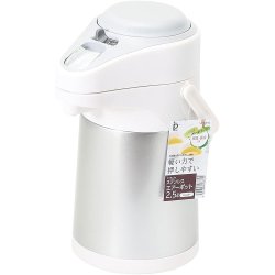 PEARL METAL 珍珠金属 热水壶2.5L 温冷 银色HB-6762