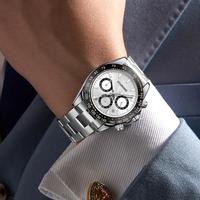 星皇 STARKING 多功能三眼六针商务休闲防水石英表男士手表男表青年生日礼物