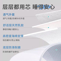 静之轩 天然乳胶 乳胶记忆海绵床垫