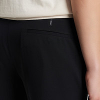 九牧王【防皱 凉感】易打理西裤男裤2025夏季薄款弹力商务西装裤子 黑色+修身版+TA2DB20142 42 码185/104C(3.18)尺106cm