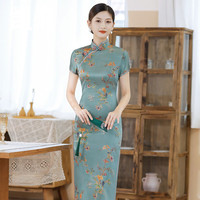 凯恋国风少女改良旗袍显瘦新中式气质连衣裙日常穿搭复古气质裙子PQ4 胭脂粉 XL