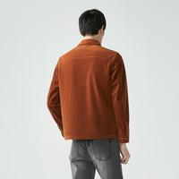 【灯芯绒】春秋季时尚商务耐磨翻领灯芯绒衬衣外套型休闲衬衫