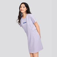 女士针织连衣裙透气舒适短袖连衣裙女夏季