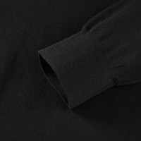 太平鸟男装 休闲毛衣内搭毛衫纯色毛衣时尚毛衫男士毛套衫 黑色1（修身） M