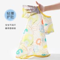 婴儿无骨睡袍春夏纯棉薄款儿童睡衣连体空调服睡裙男女宝宝家居服