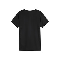 彪马PUMA运动休闲风印花训练短袖T恤男春夏款圆领上衣520315 XS 黑色-荧光绿-51 XS (165/88A)