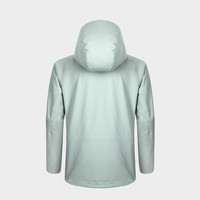 凯乐石MONT X全天候硬壳冲锋衣户外暴雨防水专业登山服外套男女款 单冲-冰湖绿【 MONT X】 L