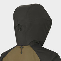 凯乐石MONT X全天候硬壳冲锋衣户外暴雨防水专业登山服外套男女款 单冲-苔石绿/岩岭灰【 MONT X】 3XL