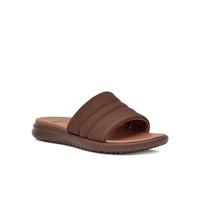 夏季男士凉鞋平底简约沙滩凉拖鞋男鞋1158090巧克力色