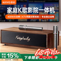 KINYO/金运 KTV同款点歌系统 家庭KTV音响套装+麦克风话筒+点歌机+蓝牙音箱+功放机
