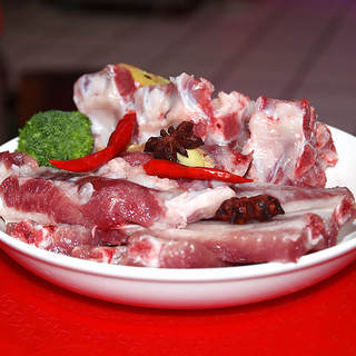 储山大别山新鲜黑猪肉 土猪肉排骨五花肉生鲜冷鲜肉年货生鲜 礼包：3斤排骨