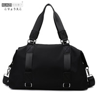 柯良惠子 旅行包手提包干湿分离收纳包拉杆箱套包运动包男女行李包黑色