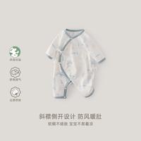 【7A抗菌满印】25春季新生儿和尚服男女宝连体衣包屁衣