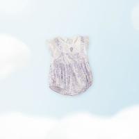 【舒适透气】假两件爬服哈衣爬服连体服三角连体衣夏款女童碎花