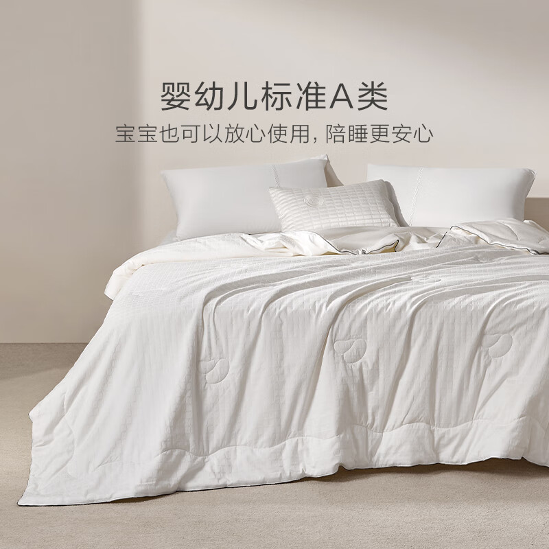 罗莱生活 LUOLAI 罗莱生活 LUOLAI  W-棉豆豆·A类全棉提花大豆抗菌可水洗夏被200*230cm 夏凉被【A类可水洗 全棉提花款】