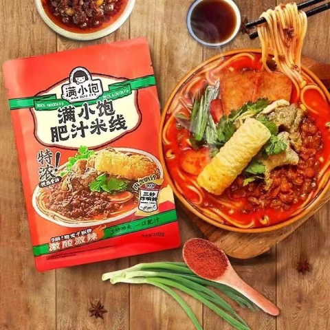 满小饱方便食品_满小饱肥汁米线310g*1袋香辣港式酸辣汤米粉多少