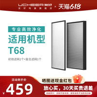 友好 UCHEER T68/T70原装滤网空气净化器滤芯配件耗材