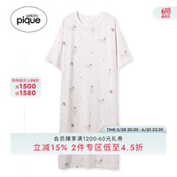 Gelato pique gelatopique25夏季女睡裙海豹满印短袖连衣裙PWCO252388 粉色 均码