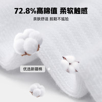 准者风鳞短筒运动袜男款透气羽毛球女跑步训练短袜吸汗棉袜子防臭 白色三双装 【72.8%含棉  莱卡抗菌】 均码