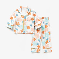 婴国偶相 POPUBB 儿童睡衣男童套装宝宝家居服春秋全棉a类女童秋装1两件套3岁5长袖