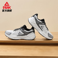 匹克休闲鞋男女鞋夏季透气厚底通勤百搭跑步鞋运动鞋父亲节爸 女款A-浅灰/彩兰 44