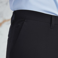 柒牌西裤男2025春夏季商务百搭直筒西装长裤【高端系列】0870 黑色 35