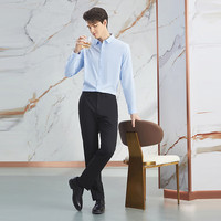 柒牌西裤男2025春夏季商务百搭直筒西装长裤【高端系列】0870 黑色 34
