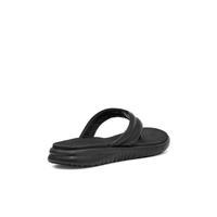 夏季男士纯色沙滩夹脚拖鞋户外人字凉拖鞋1158091黑色