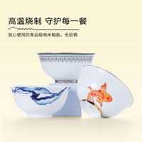 陶溪川景德镇陶瓷家用67英寸面碗汤碗大号个人2025新年餐具 浅灰色