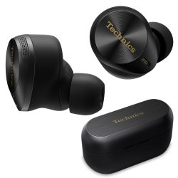 Technics 高级高保真真无线蓝牙耳机 高级降噪功能、设备多点连接、无线充电、高分辨率音频 - EAH-AZ80-K