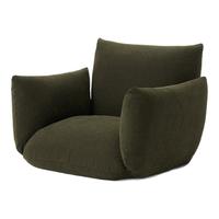 无印良品 無印良品 MUJI 软垫沙发 可自由调节 单人双人家用家居布艺小户型 绿色/单人