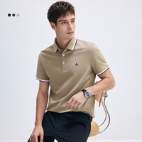 Navigare【冰感棉】意大利小帆船polo衫男短袖夏季透气体恤翻领舒适上衣 摩卡咖 XL