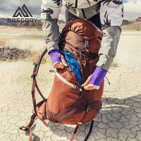 GREGORY格里高利MAVEN无域45L重装35L户外徒步登山包双肩背包女55L徒步包 45L氦灰色带雨罩 XS/S