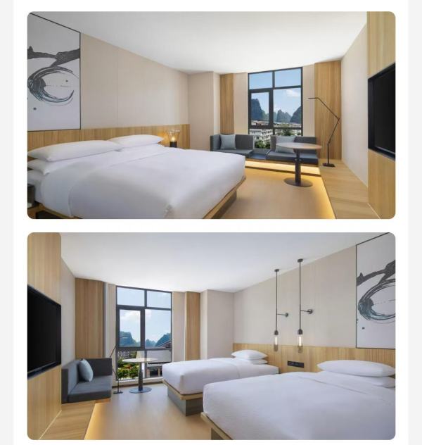 万豪旗下 近十里画廊!阳朔万枫酒店 标准房2晚可拆分套餐(含双早+下午茶+欢迎水果等)
