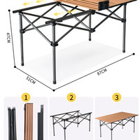 夏日 户外露营推车野餐车营地车可折叠野营拖车快递便携地推小拉车 标准款+轴承橡胶轮
