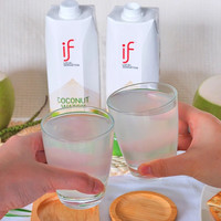 if100%天然椰子水果汁椰荔枝葡萄龙眼蜜桃芒果香蕉饮料椰汁 1L【大瓶家庭分享装】 6瓶