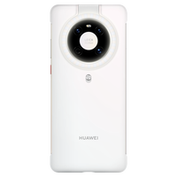 华为(HUAWEI) 手机壳Mate 40环闪壳保护套自拍直播纤薄设计防摔耐磨 Mate 40 Pro【贝母白】玻璃背盖