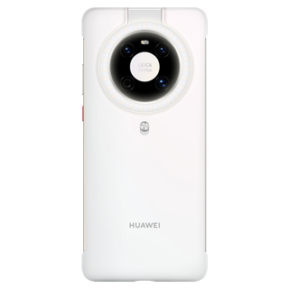 华为（HUAWEI） 手机壳Mate 40环闪壳保护套自拍直播纤薄设计防摔耐磨 Mate 40 Pro【知更蓝】玻璃背盖