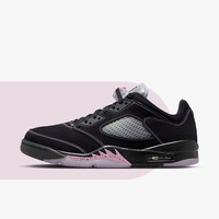 NIKE耐克Air Jordan 5 Low AJ5黑紫 东单 防滑耐磨 男子低帮篮球鞋 DX4355-015 41