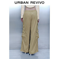  URBAN REVIVO 抽绳 女士工装裤