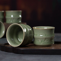 龙泉青瓷功夫茶具套装陶瓷家用一体式整套茶具小套客厅会客汝窑茶壶茶杯 （茶壶）