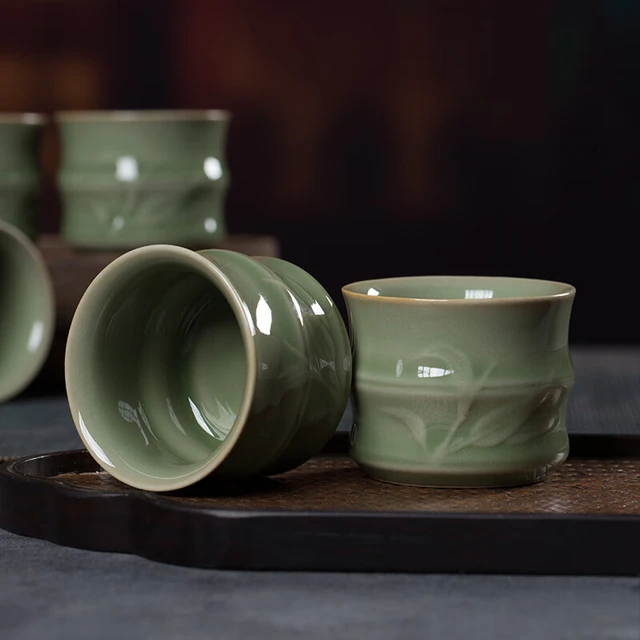 龙泉青瓷功夫茶具套装陶瓷家用一体式整套茶具小套客厅会客汝窑茶壶茶杯 （茶壶）