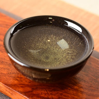 闽茶府钧窑天目茶具茶杯 仿建盏陶瓷水杯茶盏品杯 灰乐
