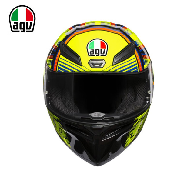 AGV 摩托车头盔K1全覆式摩托车机车赛车跑盔男女防雾全盔 日月罗拉 2015 S