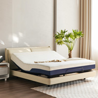 大件超省：8H 双腰托独立撑腰智能电动床+MZ1零度绵床垫套装 1.5米