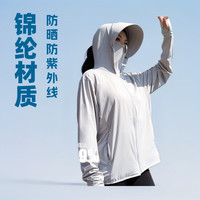 优吻（YOUWen）2025女士超好看防晒衣女带檐锦纶冰丝短款修身紫外线防晒服 蓝色(锦纶原纱面料标准防晒) 均码