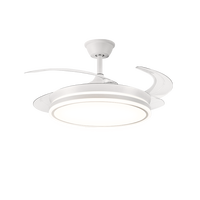 慧作 直流变频风扇灯 白色+银灰色