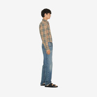 BURBERRY| 男装 格纹棉质长袖衬衫 80705771