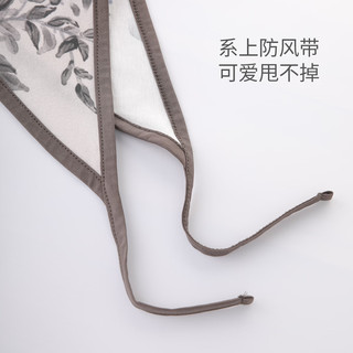 巴厘小猪女宝宝头巾夏季薄款百搭包头三角巾新中式小女孩发饰系带女童头饰 紫藤漫舞 39cm*17cm