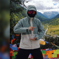 拓路者 Pioneer Camp城市通勤冲锋衣男单层硬壳秋冬款防风保暖外套女户外登山服旅行 黑绿-单冲无内胆 2XL